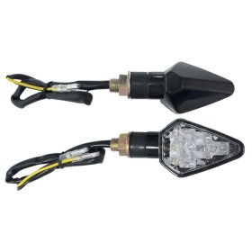 Coppia frecce T4TUNE omologate 'Summit' nere con led