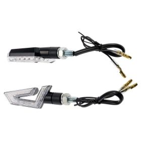 T4TUNE genehmigte 'Bolt' schwarze Blinker mit LED