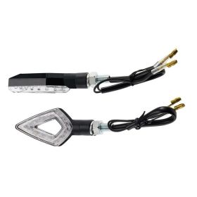 T4TUNE genehmigte 'Flame' schwarze Blinker mit LED
