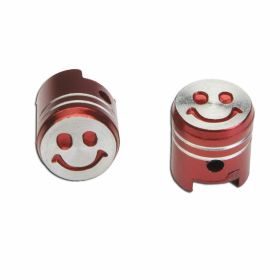 T4TUNE Rote Smile Ventilkappen