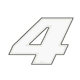Autocollants numero moto T4TUNE 050137