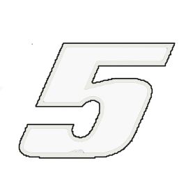 Autocollants numero moto T4TUNE 050138