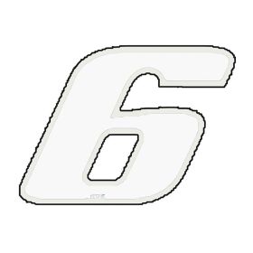Autocollants numero moto T4TUNE 050139