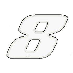 Autocollants numero moto T4TUNE 050141