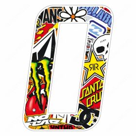 Autocollants numero moto T4TUNE 050270