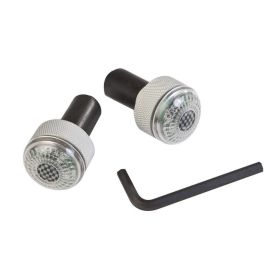 T4TUNE 'Runde' Silber/Blaue Radgewichte mit LED