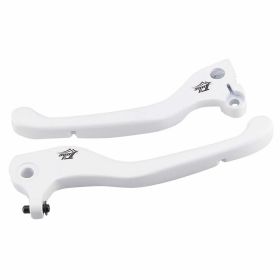 Weißes T4TUNE Hebelpaar für Mbk Booster Spirit/Ng