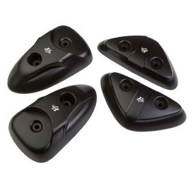 T4TUNE Rahmenschutzkit Schwarz 4 Teile für Mbk Stunt/Yamaha Slider