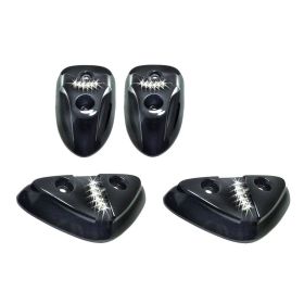 T4TUNE Schwarzes Rahmenpolster-Kit 4 Teile für Mbk Stunt