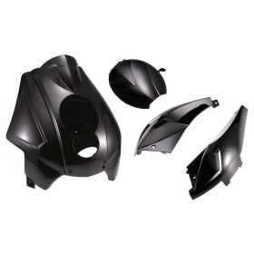 T4TUNE 5-teiliger Verkleidungssatz Schwarz für Peugeot Ludix