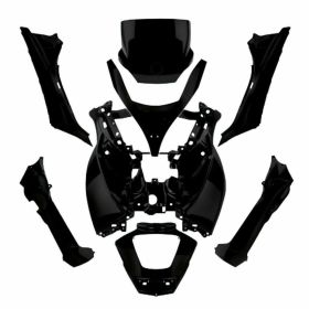 T4TUNE 8-teiliges Matt-Schwarz Verkleidungskit für Piaggio MP3 125-250-300-400-500