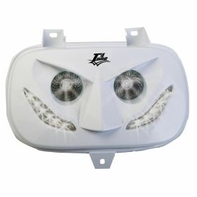 T4TUNE weiße Scheinwerfermaske mit weißen LEDs Booster 99-03
