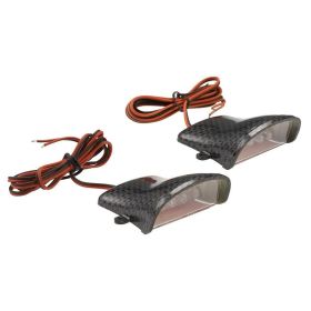 LUCI SOTTOPEDANA CARBON CON LED