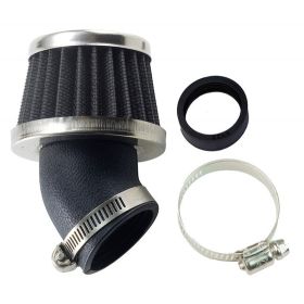 Filtro aria sportivo T4TUNE KN mini 45° D.35-28 nero/argento