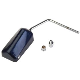 Specchietto manubrio T4TUNE modello F1 reversibile carbonio blu
