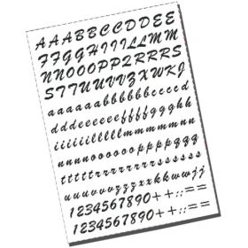 Schwarzes Buchstaben-Kit 20x24cm