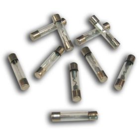 10 FUSIBILI ROTONDI IN VETRO L.30MM 15A