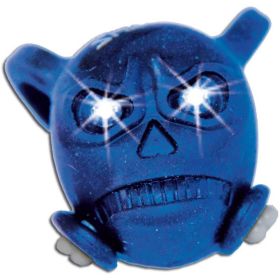 T4TUNE blauer Totenkopf-Gegengewicht mit weißer LED