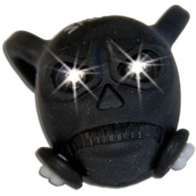 T4TUNE schwarzer Totenkopf-Gegengewicht mit weißer LED