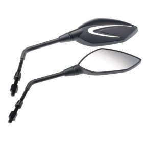 Coppia specchietti manubrio T4TUNE M8 neri