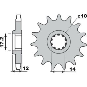 T4TUNE 12-Zahn Kettenrad 420