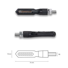 Frecce Led TAAC Sequenziali con lente stile Fumé
