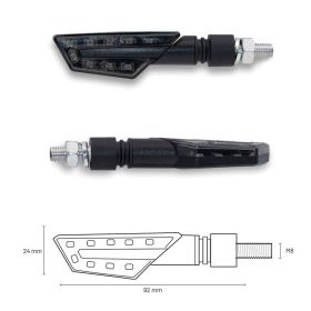 Frecce Led TAAC FR07 con lente Fumé