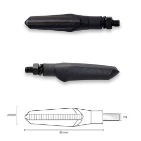 Frecce Led TAAC Sequenziali con lente stile Fumé