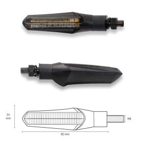 Frecce Led TAAC Sequenziali Luce Posizione Posteriore con lente fumé