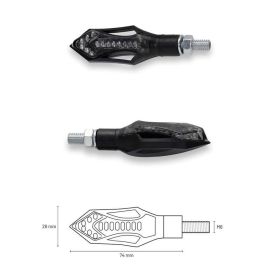 Frecce Led TAAC Luce Posizione Posteriore e Stop con Lente Fumé