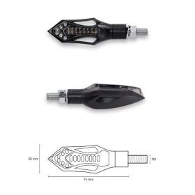 Frecce Led TAAC FR14 con lente Fumé