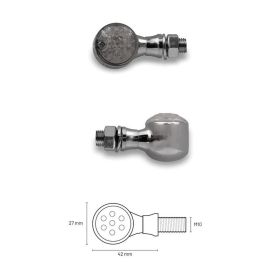 Frecce Led TAAC Cromate con lente stile Fumé