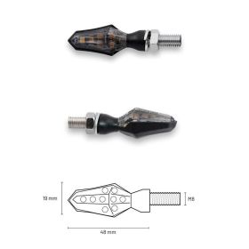 Frecce Led TAAC FR18 con lente Fumé