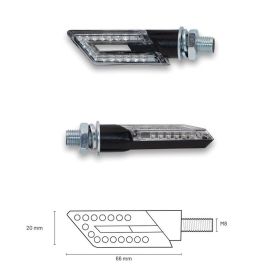 Frecce Led TAAC FR20 con lente Chiara