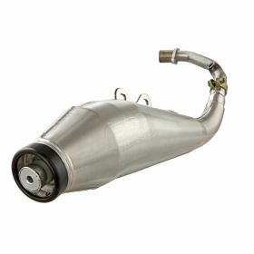 TECNIGAS Racing GP4 nickel-plated silencer with Lambda seat and European number
