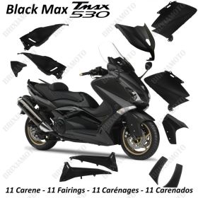 KIT COMPLETO 11 CARENE NERO LUCIDO