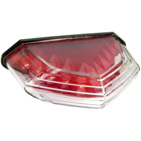 FARO POSTERIORE STOP LED FONDO ROSSO OMOL