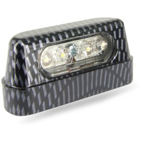 LUCE TARGA LED BIANCO CARBON LOOK 12V MOTO
