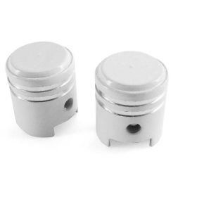 COPPIA TAPPI VALVOLA PISTONE BIANCO SAT