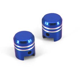 COPPIA TAPPI VALVOLA PISTONE BLU