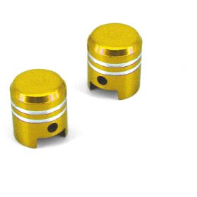 COPPIA TAPPI VALVOLA PISTONE ORO