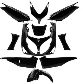 Kit Carene TNT 10 Pezzi Nero Lucido Tipo Originale Yamaha T-Max 500 2001/2007