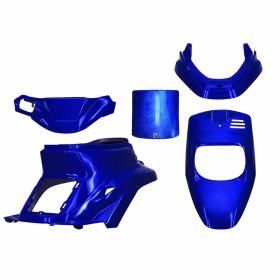SET 5 PIÈCES CARÉNAGE BLEU MÉTAL MBK 50 CW BOOSTER SPIRIT 1996-2000