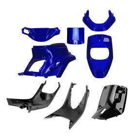 Kit de carénage TNT 8 pièces bleu métal noir