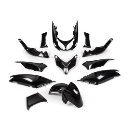 KIT 12 TEILE VERKLEIDUNG SCHWARZ UNBEMALT YAMAHA T-MAX 500 2001-2007