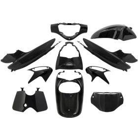 KIT 10 PEZZI CARENE NERO LUCIDO