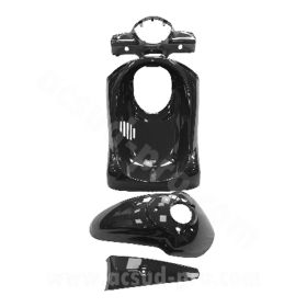 KIT CARENE TNT 4 PEZZI NERO LUCIDO