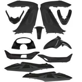 KIT CARENE 11 PEZZI NERO LUCIDO