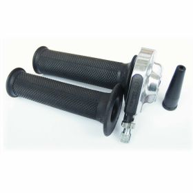 Manopola gas rapido TOMMASELLI 22 mm alluminio lucidato guida cavo verticale