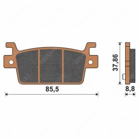 MOTORRAD BREMSBELäGE TOP4 151083